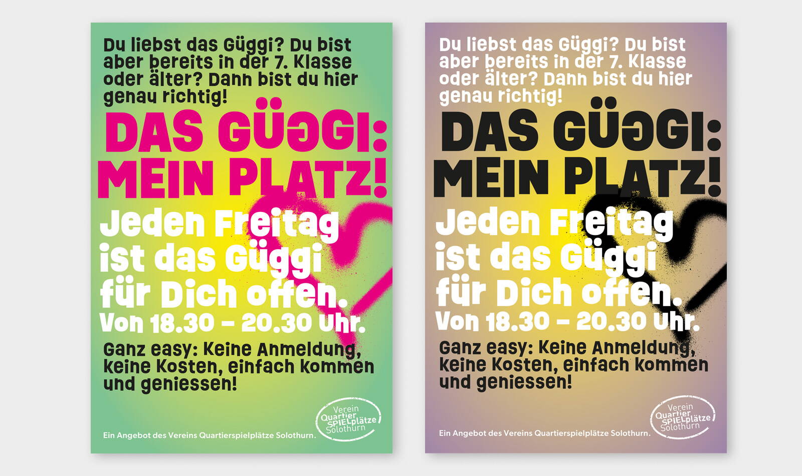 Verein Quartierspielplätze Solothurn, Güggi, Flyer