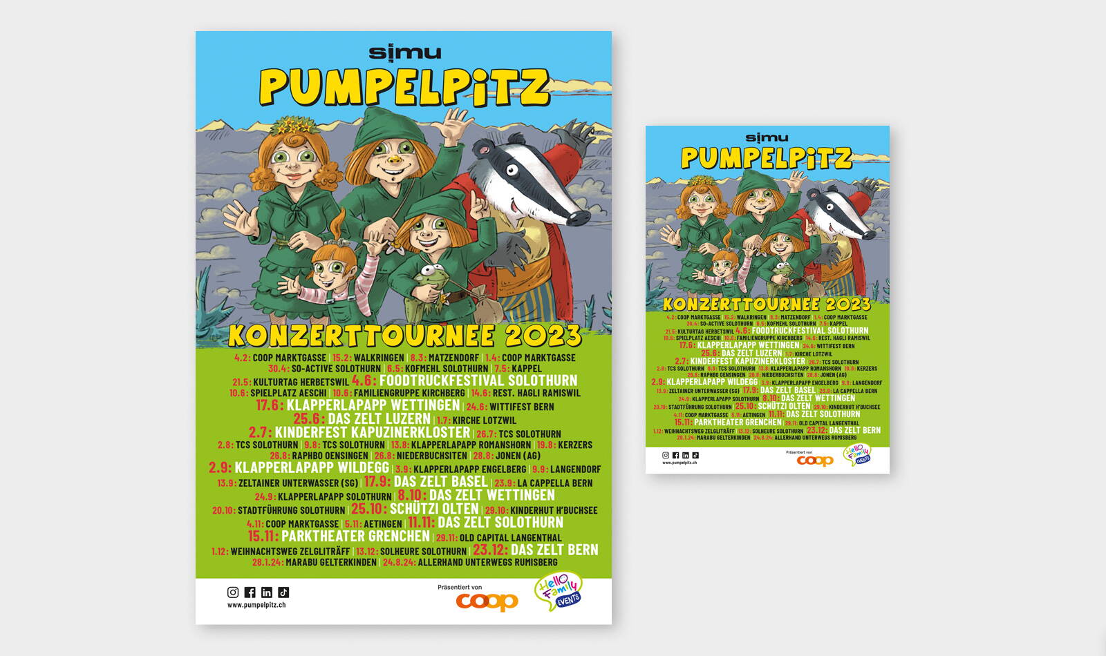 Pumpelpitz ufem Mond, Plakat und Flyer