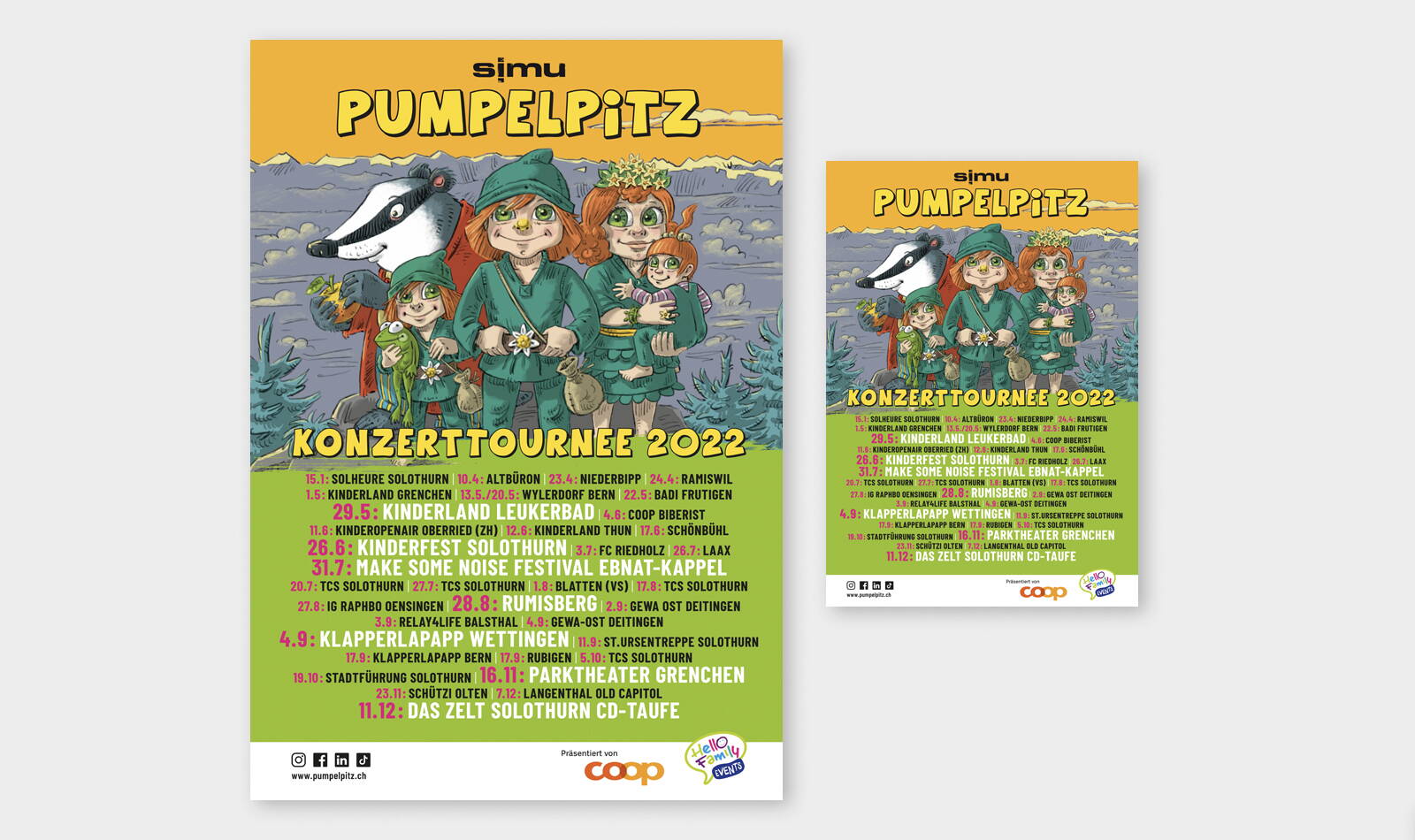 Pumpelpitz ufem Mond, Plakat und Flyer