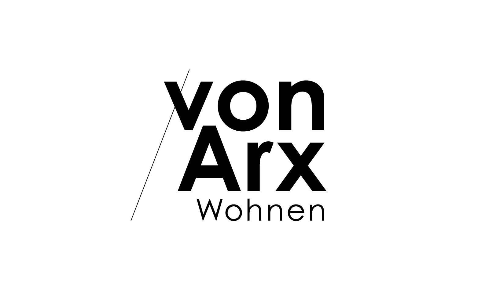 von Arx Wohnen Logo, Schwarz auf Weiss