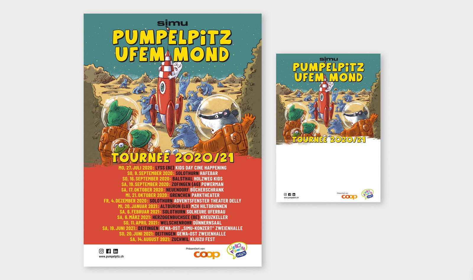 Pumpelpitz ufem Mond, Plakat und Flyer